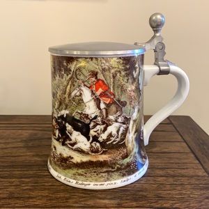 Vintage Lidded English Beer Stein from AK Kaiser